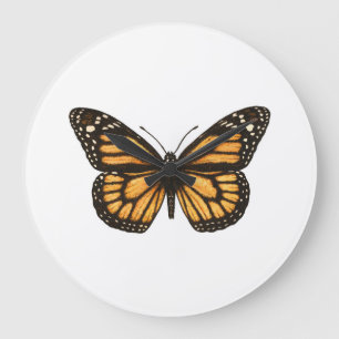 Relógio Grande Borboleta monarca