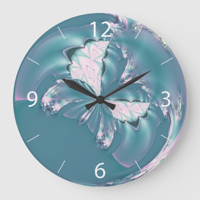 Relógio Grande Borboleta primavera (Frente)