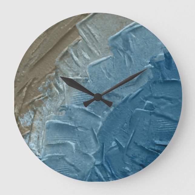 Relógio Grande Borda do Oceano: Uma Pintura Digital de Tranquilid (Frente)