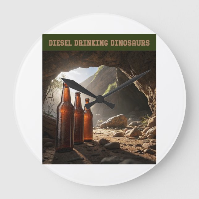 Relógio Grande Bottles Beside A Cave (Frente)