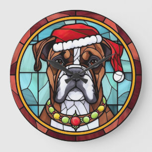 Relógio Grande Boxer Vidro de Catedral Natal
