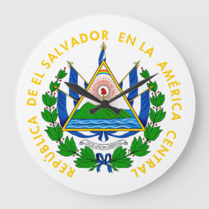 Relógio Grande brasão de armas do país El Salvador símbolo emblem