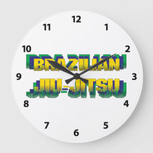 Relógio Grande Brasileiro Jiu-Jitsu
