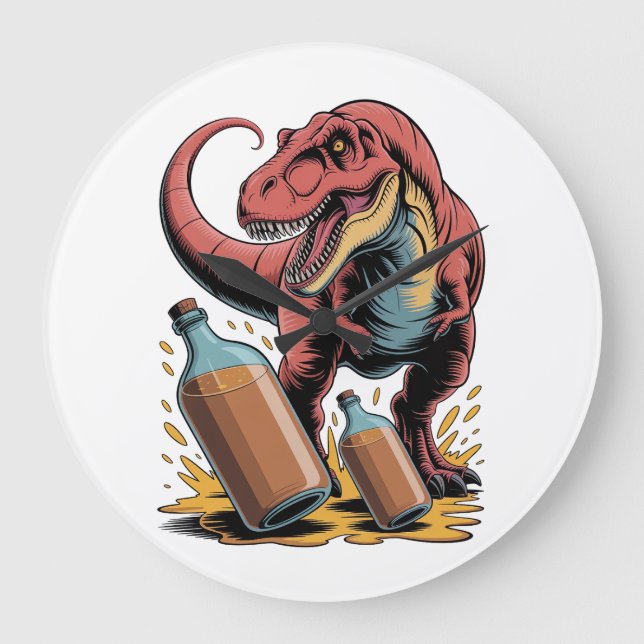 Relógio Grande Breaking Big Bottles (Frente)