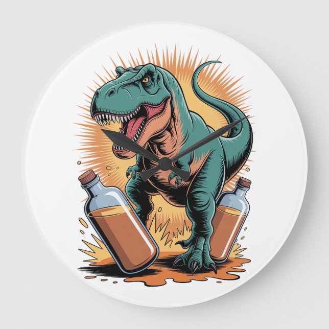 Relógio Grande Breaking More Bottles (Frente)