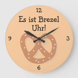 Relógio Grande Brezel Uhr: Pretzel O'Clock Oktoberfest Divertido