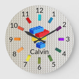 Relógio Grande Bricks Diversos Construindo Bricks - Sala para Cri