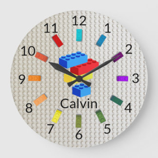 Relógio Grande Bricks Diversos Construindo Bricks - Sala para Cri