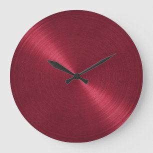 Relógio Grande Brilho vermelho elegante