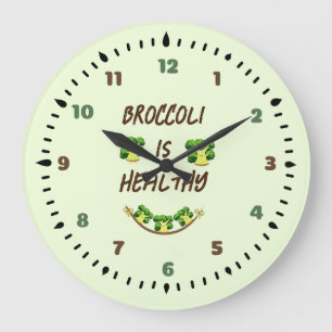 Relógio Grande Brócolis cúbico