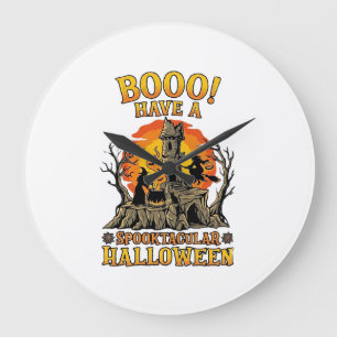 Relógio Grande Bruuuu Espetacular Halloween Bruxa Caldeirão Caste