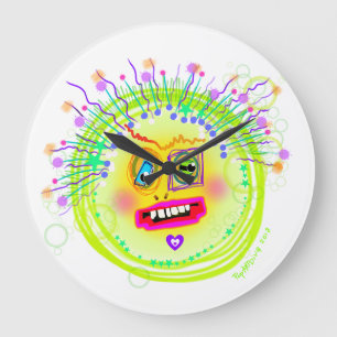 Relógio Grande Bubble Smile Meemogie Emoji Art