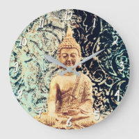 Buda Sentado na Terra Elegante Zen Iluminação