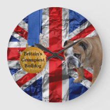 Bulldog Acrílico Wall Clock  
