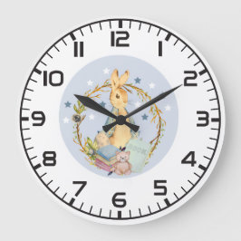 Relógio Grande Bunny Rabbit Wall Clock