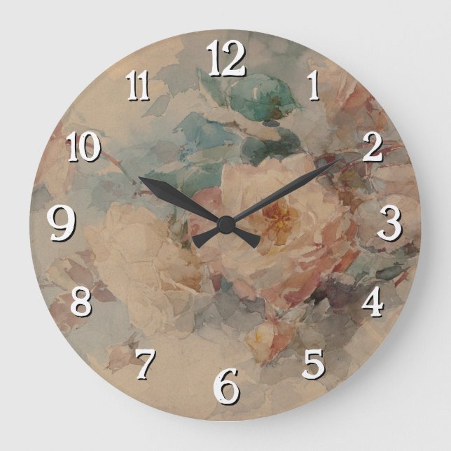 Relógio Grande Buquê de Rosas - Franz Bischoff (Frente)