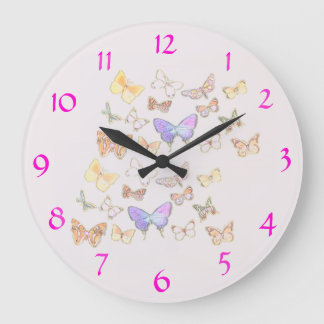Relógio Grande Butterfly Wall Clock