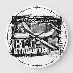 Relógio Grande C-141 Starlifter Large Clock Acrylic Wall Clock