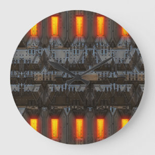 Relógio Grande C.C. 10 pulsos de disparo de parede técnicos &