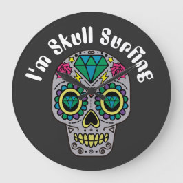 Relógio Grande Cabeçote grande Abstrato desordenado