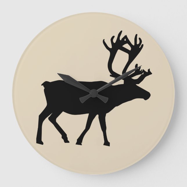 RELÓGIO GRANDE CABIN DECOR REINDEER CLOCK (Frente)