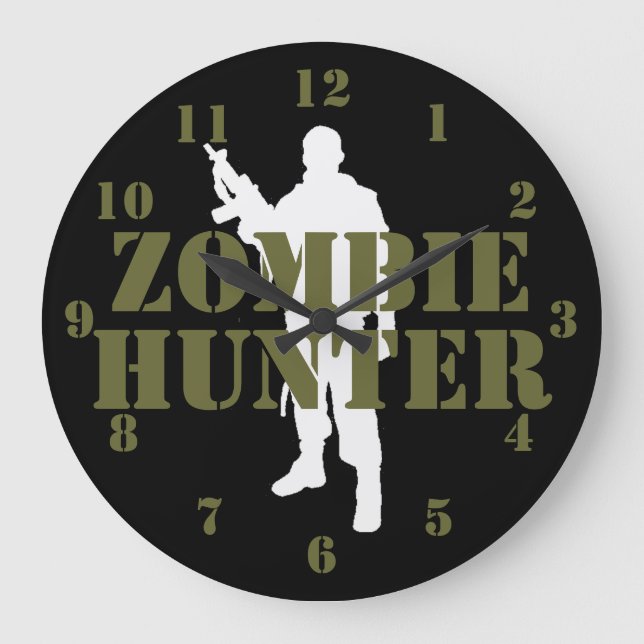 RELÓGIO GRANDE CAÇADOR DE ZOMBIES (Frente)