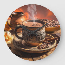 RELÓGIO GRANDE CACAU - CHOCOLATE QUENTE