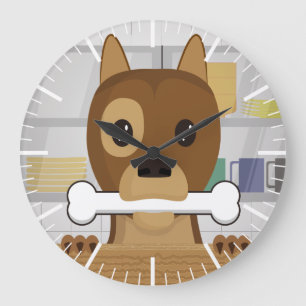 Relógio Grande Cachorrinho na cozinha