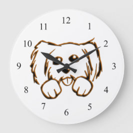 Relógio Grande Cachorro De Pequim