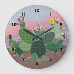 Relógio Grande Cactus