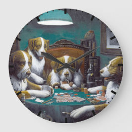 Relógio Grande Cães Jogando Poker Cassius Marcellus Coolidge 1894