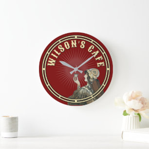 Relógio Grande Café Café Vitoriano Era Art Nouveau