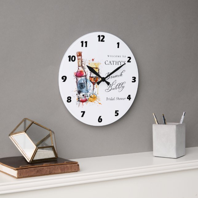 Relógio Grande Café da Manhã com Champanhe e Chuveiro Nupcial de  (Escritório)