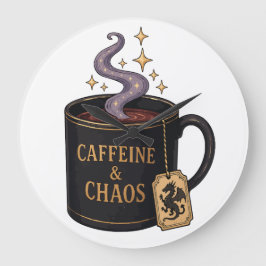Relógio Grande Cafeína e Caos