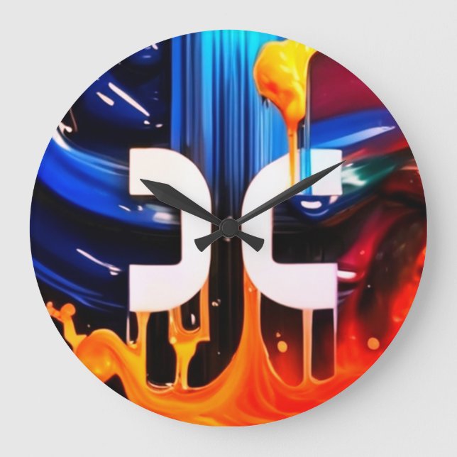 Relógio Grande caixa de papelão bitmoney com comércio de carteira (Frente)