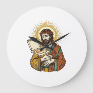 Relógio Grande Caixa de Pizza Vazia Jesus Frigorífico Traição Hum