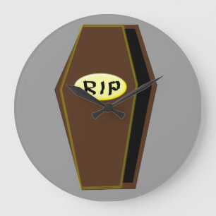 Relógio Grande Caixão do Dia das Bruxas do RASGO do pulso de