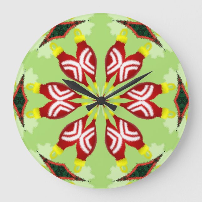 Relógio Grande Caleidoscópio "K1 SQ" (Frente)