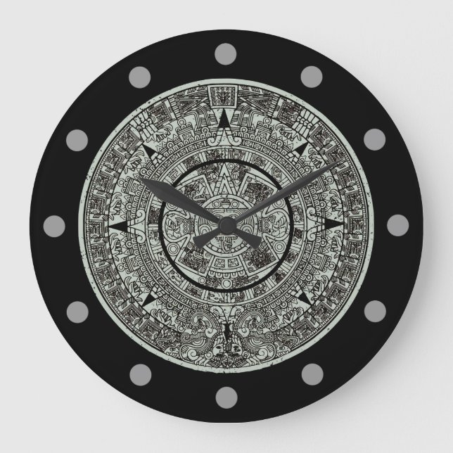 Relógio Grande Calendário maia 1 do Aztec Sun Stone do México (Frente)