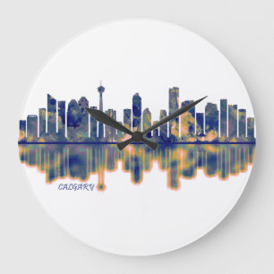 Relógio Grande Calgary Skyline