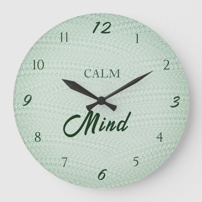 Relógio Grande Calm Mind Wellness (Frente)