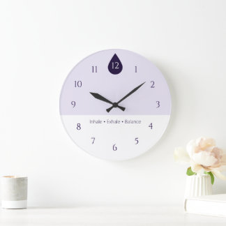 Relógio Grande Calm Yoga Wall Clock