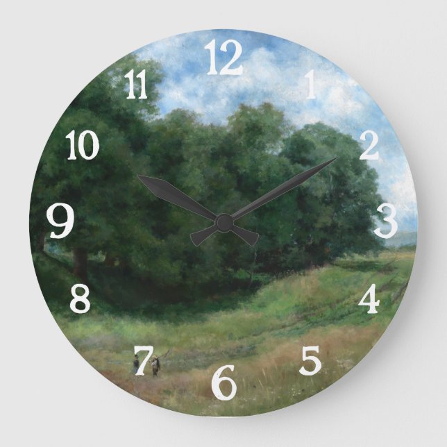 Relógio Grande Caminho Cênico do Campo - Design de Paisagem Vinta (Frente)