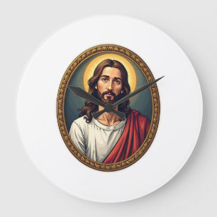 Relógio Grande Camisa com Selo da Palma de Jesus com Gravação Vin