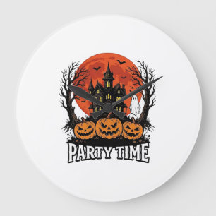 Relógio Grande Camisa de Abóbora Fantasma da Festa de Halloween V