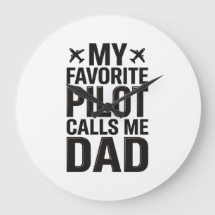 Relógio Grande Camisa de Avião Vintage O Piloto Favorito Me Chama