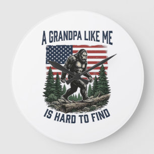 Relógio Grande Camisa de bandeira americana vintage Bigfoot Grand