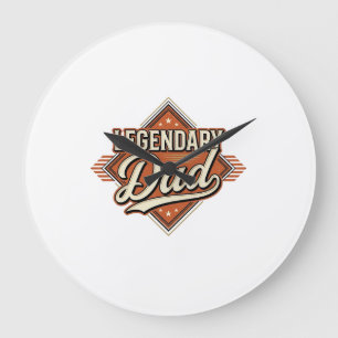 Relógio Grande Camisa de desenho de gravura vintage lendário do p