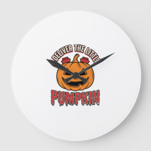 Relógio Grande Camisa de entrega de Halloween da enfermeira abóbo