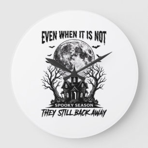 Relógio Grande Camisa engraçada de Halloween Temporada Assustador